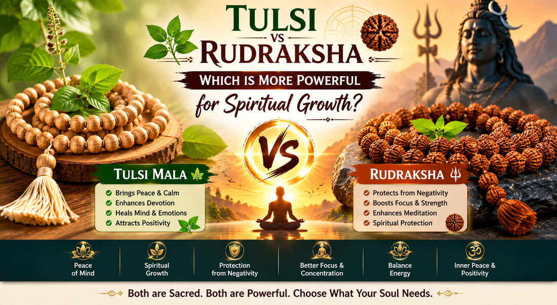 Tulsi vs Rudraksha – Which is More Powerful for Spiritual Growth?