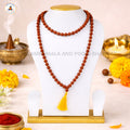 Original 5 Mukhi Natural Rudraksha Mala Online (108 Beads 6.5MM Certified).