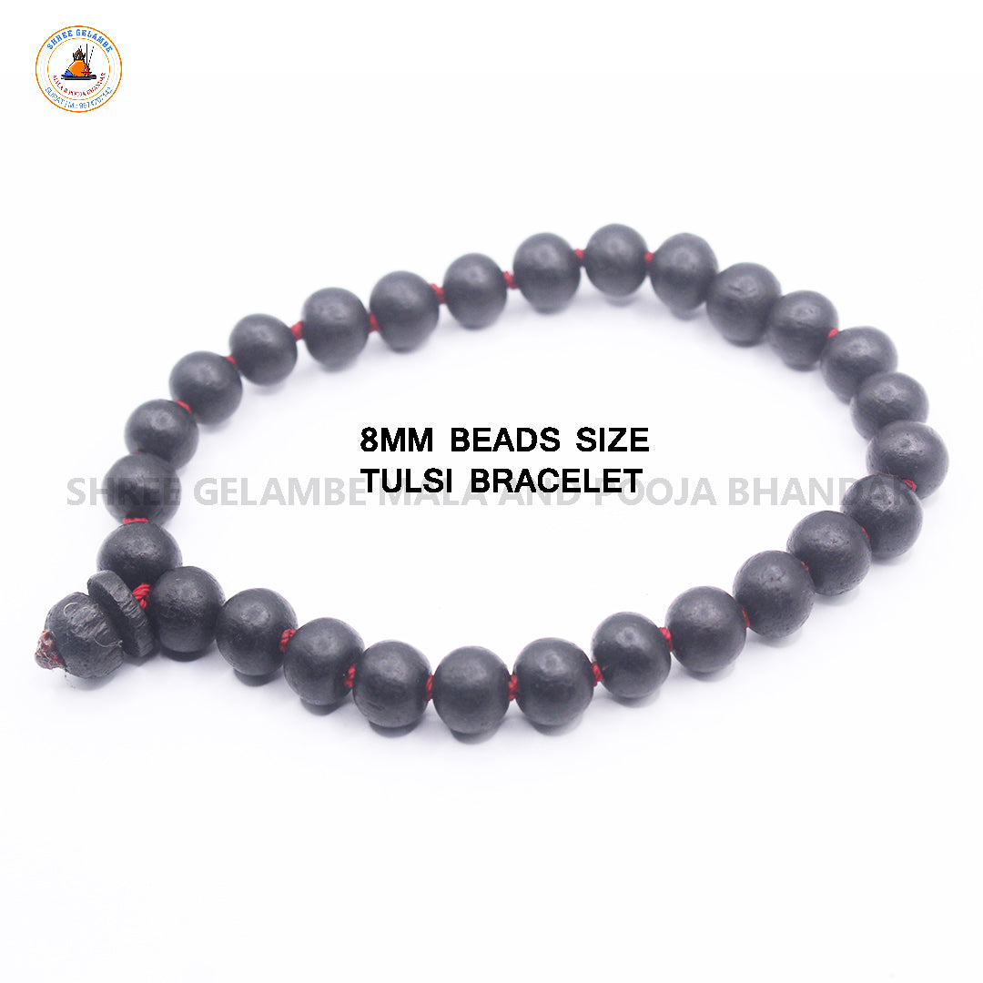 Original Black Tulsi Berakho Bracelet Online (8MM Spiritual Wrist Mala).