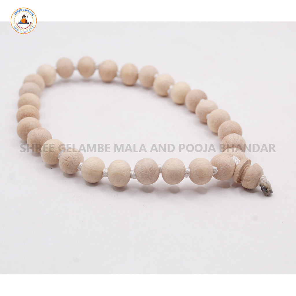 Original White Tulsi Berakho Bracelet Online (8MM Spiritual Wrist Mala).