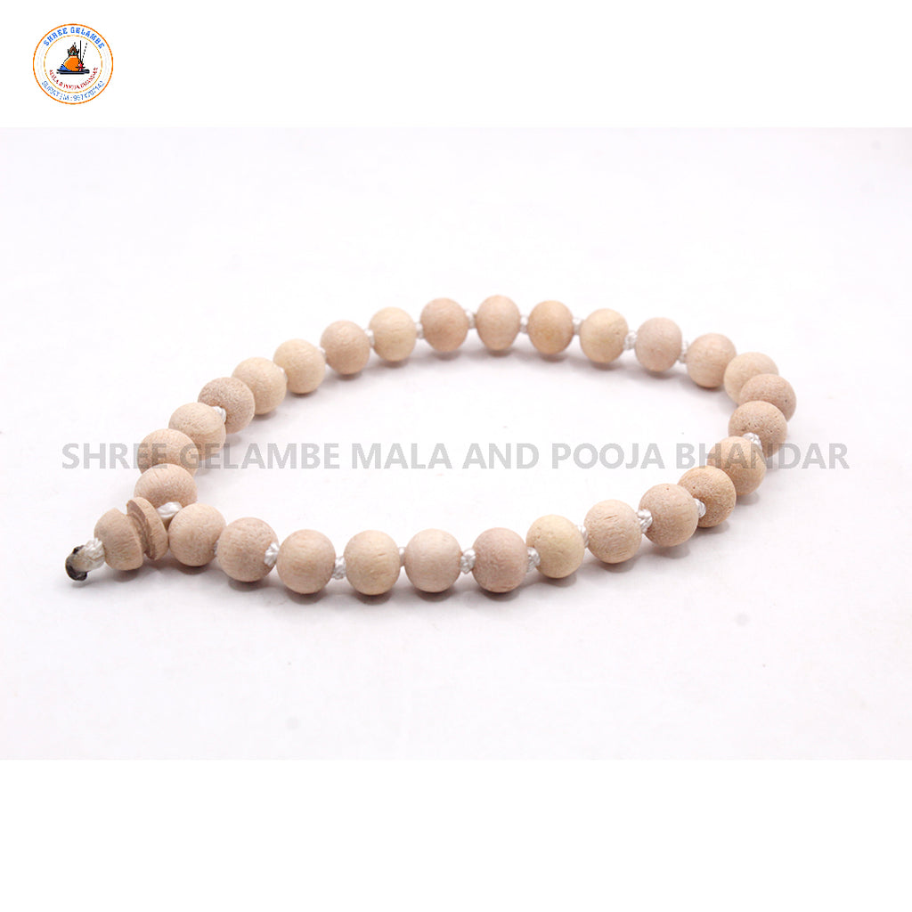 Original White Tulsi Berakho Bracelet Online (8MM Spiritual Wrist Mala).