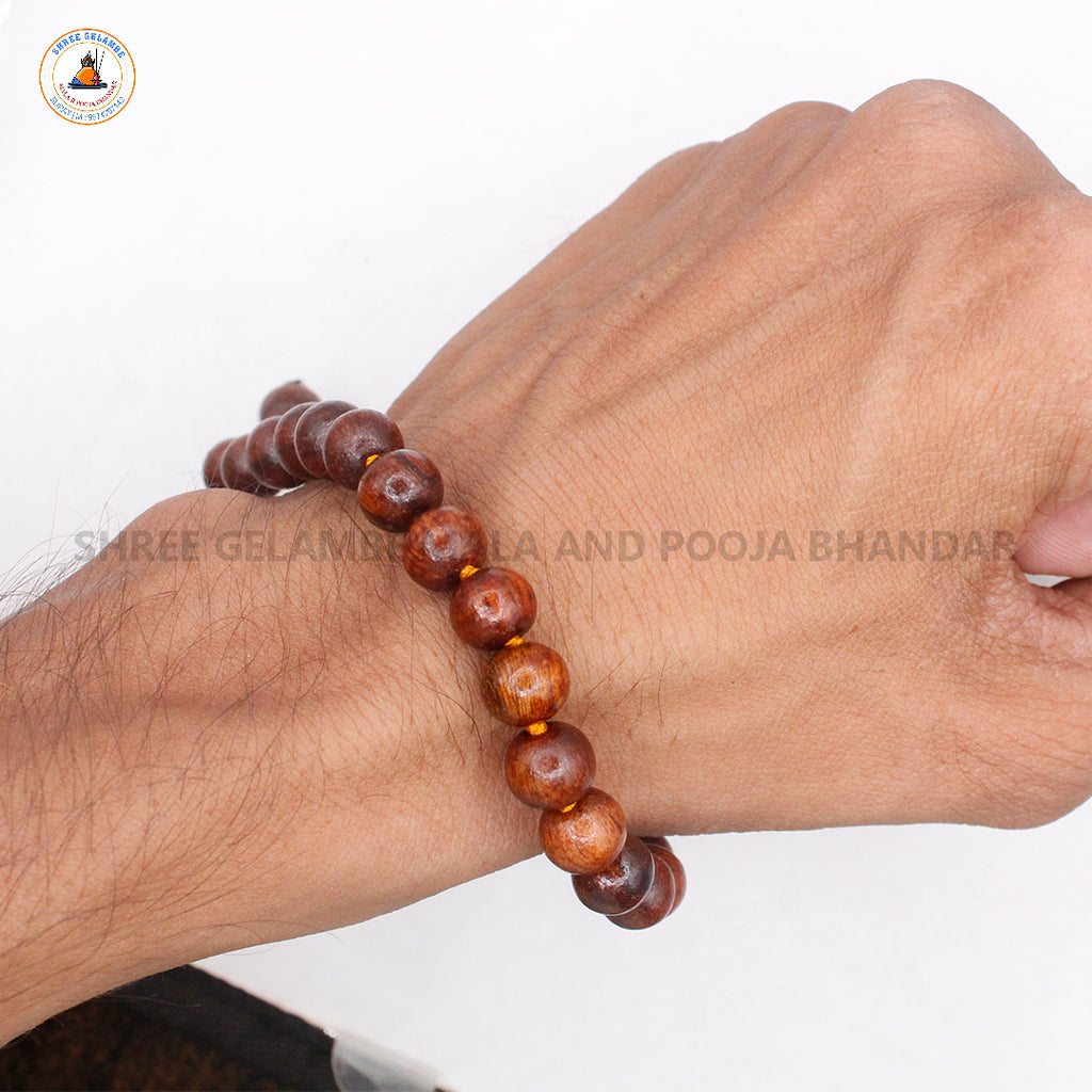 Original Wooden Tulsi Berakho Bracelet Online (8MM Spiritual Wrist Mala).