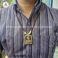 Original Goga Maharaj Wooden Pendant Tulsi Mala Online (108 Beads 6MM).