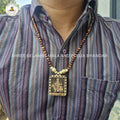 Original Hadkbai Mata Wooden Pendant Tulsi Mala Online (108 Beads 6MM).