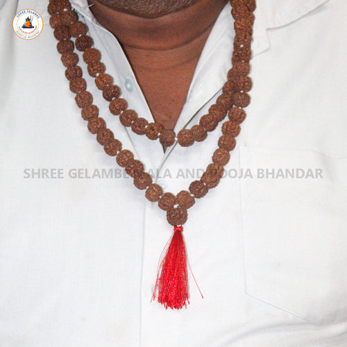 12×14 mm Java Rudraksha Mala (108 Beads – Big Size) | 28 Inch Length | Premium Spiritual Wear