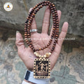 Original Jogani Mata Wooden Pendant Tulsi Mala Online (108 Beads 6MM).