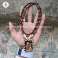 Original Masani Meldi Mata Wooden Pendant Tulsi Mala Online (108 Beads 6MM).