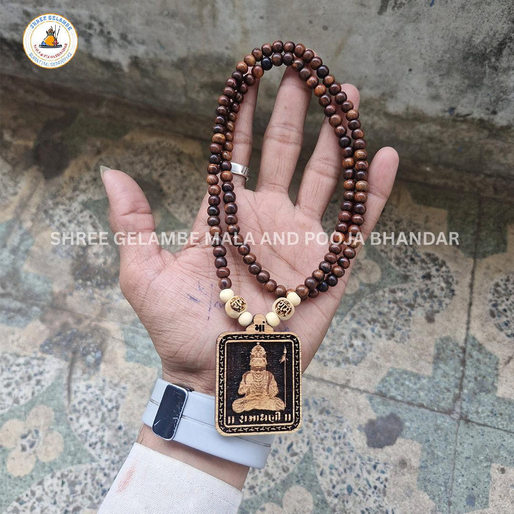 Original Ramadhani Betha Pendant Tulsi Mala Online (108 Beads 6MM).