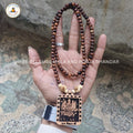 Original Vihat Mata Wooden Pendant Tulsi Mala Online (108 Beads 6MM).