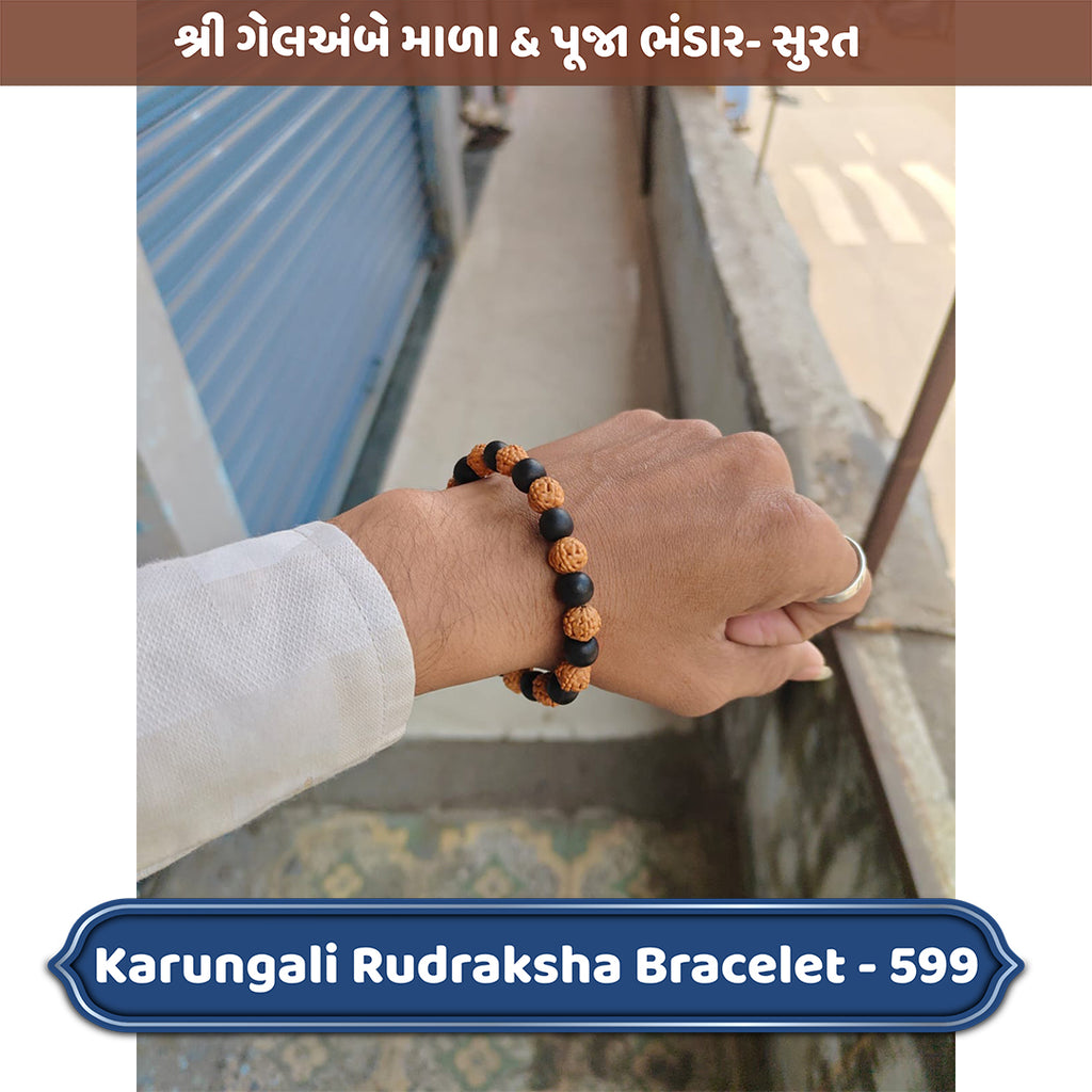 Lab Tested Karungali Rudraksha Bracelet Daily Spiritual Wear